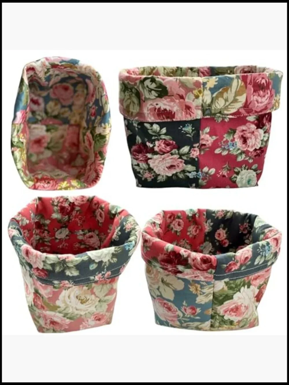 42 Precut Cotton Fabric Squares 10x10 - Vintage Floral for Quilting & Sewing
